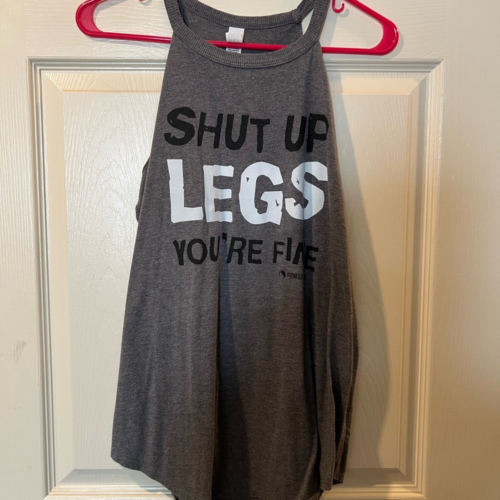 Gray Graphic Tank Top